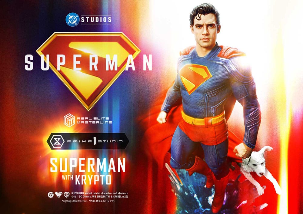 PRIME 1 - Superman (2025) Real Elite Masterline Series Statue 1/3 Superman with Krypto Bonus Version