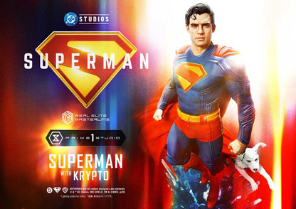 PRIME 1 - Superman (2025) Real Elite Masterline Series Statue 1/3 Superman with Krypto Bonus Version