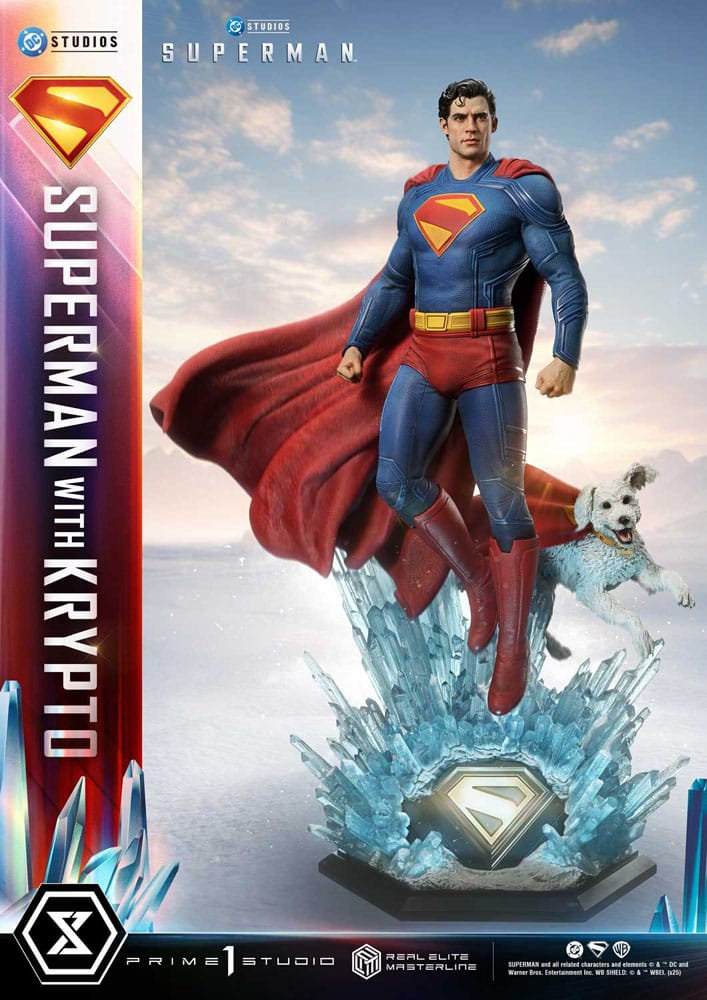 PRIME 1 - Superman (2025) Real Elite Masterline Series Statue 1/3 Superman with Krypto Bonus Version