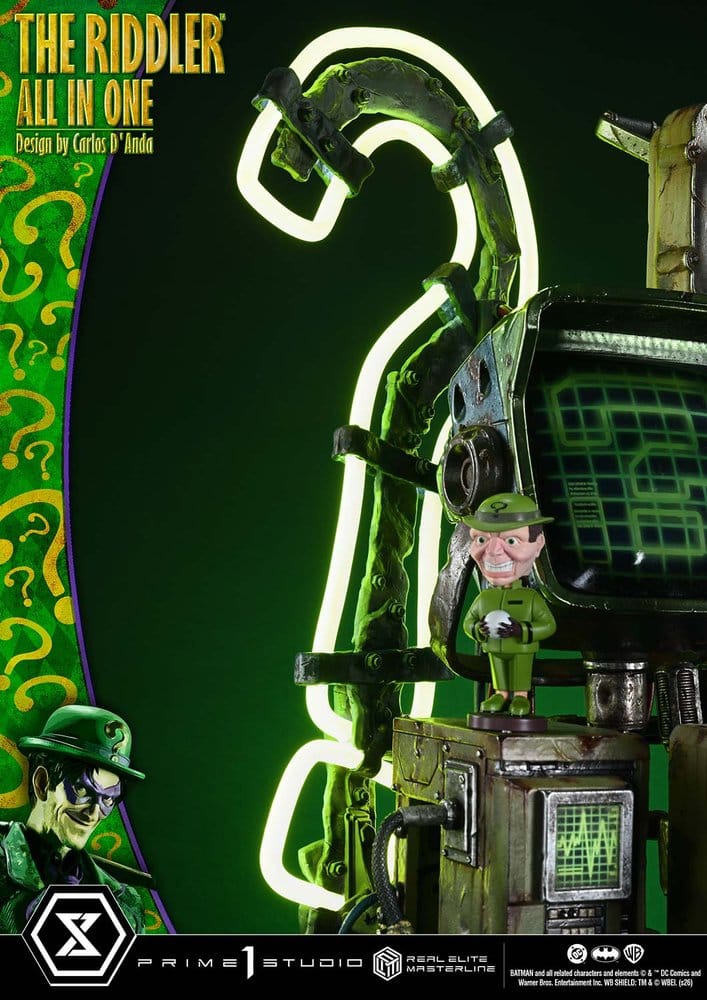 PRIME 1 - DC Comics Real Elite Masterline Series Statue 1/3 The Riddler All In One (Design by Carlos D'Anda) DX Bonus Version