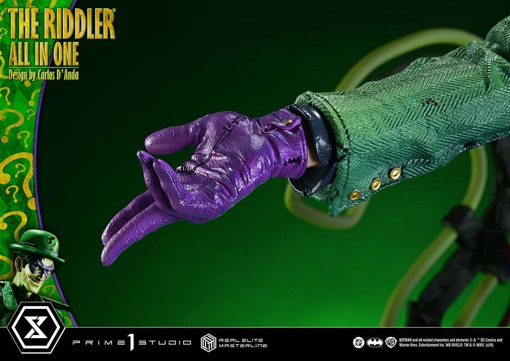 PRIME 1 - DC Comics Real Elite Masterline Series Statue 1/3 The Riddler All In One (Design by Carlos D'Anda) DX Bonus Version