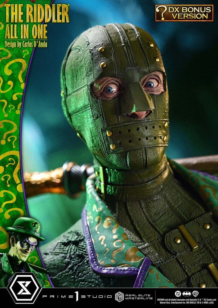 PRIME 1 - DC Comics Real Elite Masterline Series Statue 1/3 The Riddler All In One (Design by Carlos D'Anda) DX Bonus Version