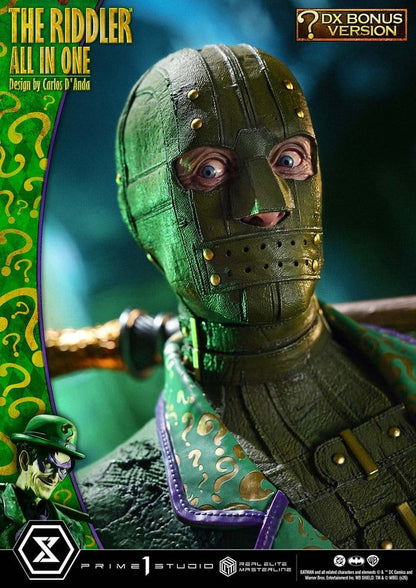 PRIME 1 - DC Comics Real Elite Masterline Series Statue 1/3 The Riddler All In One (Design by Carlos D'Anda) DX Bonus Version