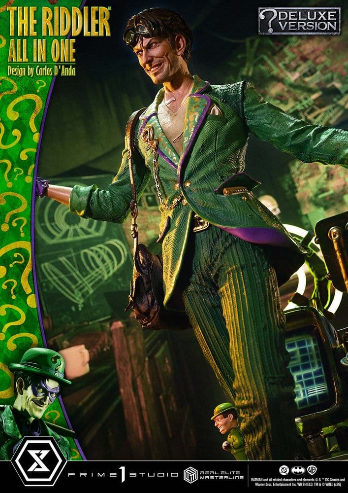 PRIME 1 - DC Comics Real Elite Masterline Series Statue 1/3 The Riddler All In One (Design by Carlos D'Anda) DX Bonus Version