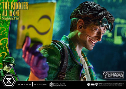 PRIME 1 - DC Comics Real Elite Masterline Series Statue 1/3 The Riddler All In One (Design by Carlos D'Anda) DX Bonus Version