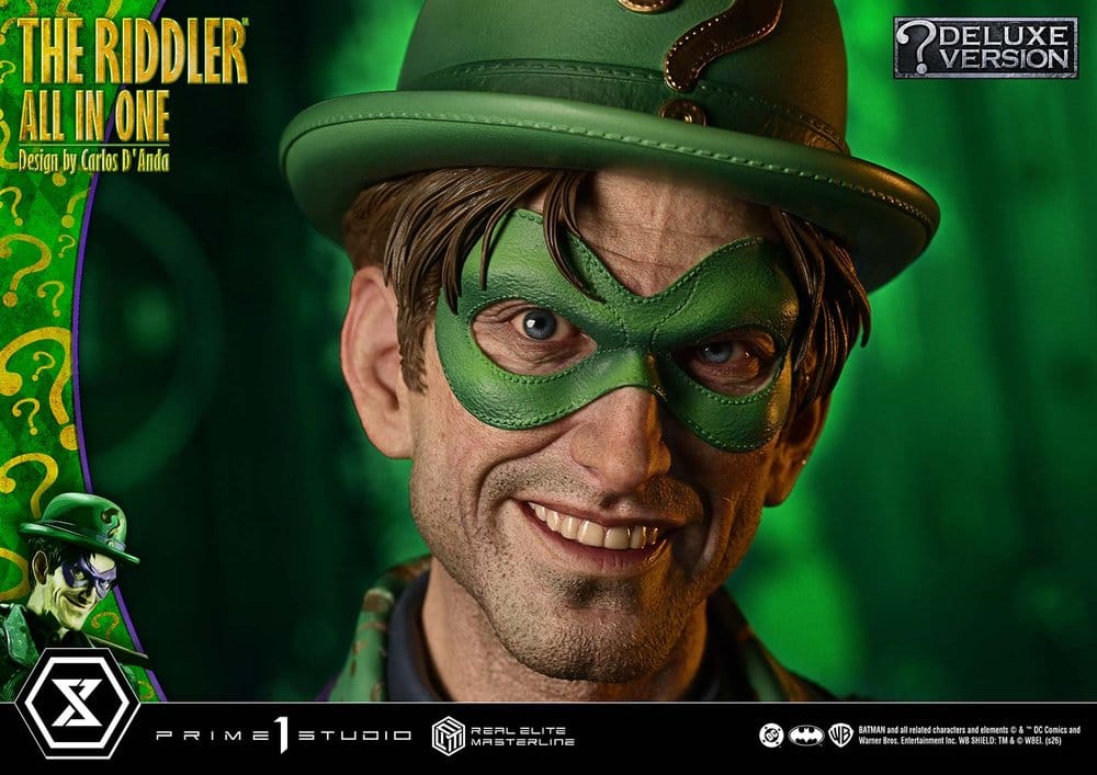 PRIME 1 - DC Comics Real Elite Masterline Series Statue 1/3 The Riddler All In One (Design by Carlos D'Anda) DX Bonus Version