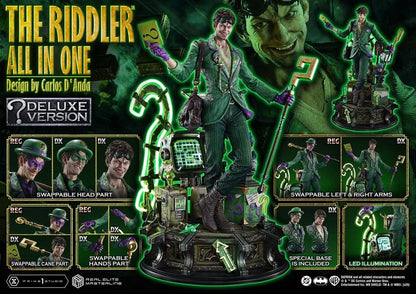 PRIME 1 - DC Comics Real Elite Masterline Series Statue 1/3 The Riddler All In One (Design by Carlos D'Anda) DX Bonus Version