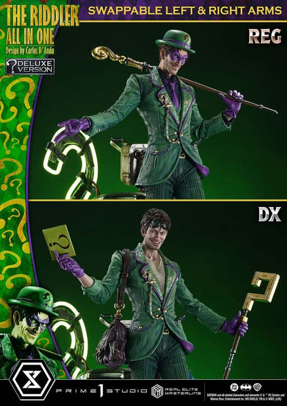 PRIME 1 - DC Comics Real Elite Masterline Series Statue 1/3 The Riddler All In One (Design by Carlos D'Anda) DX Bonus Version