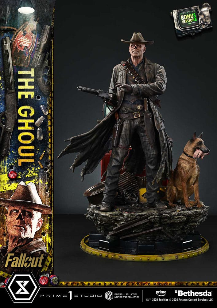 PRIME 1 - Fallout (TV Series) Real Elite Masterline Series Statue 1/4 The Ghoul DX Bonus Version
