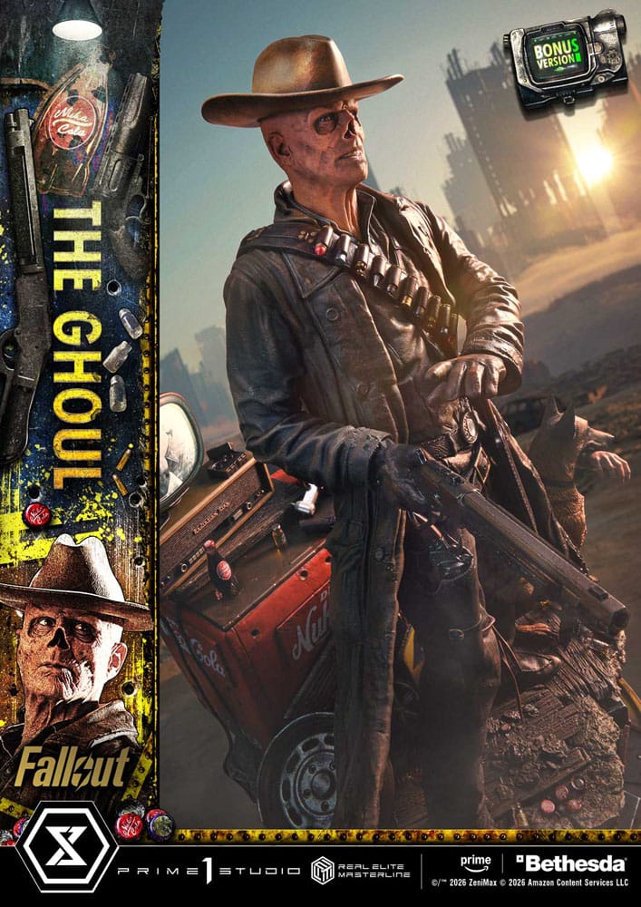PRIME 1 - Fallout (TV Series) Real Elite Masterline Series Statue 1/4 The Ghoul DX Bonus Version