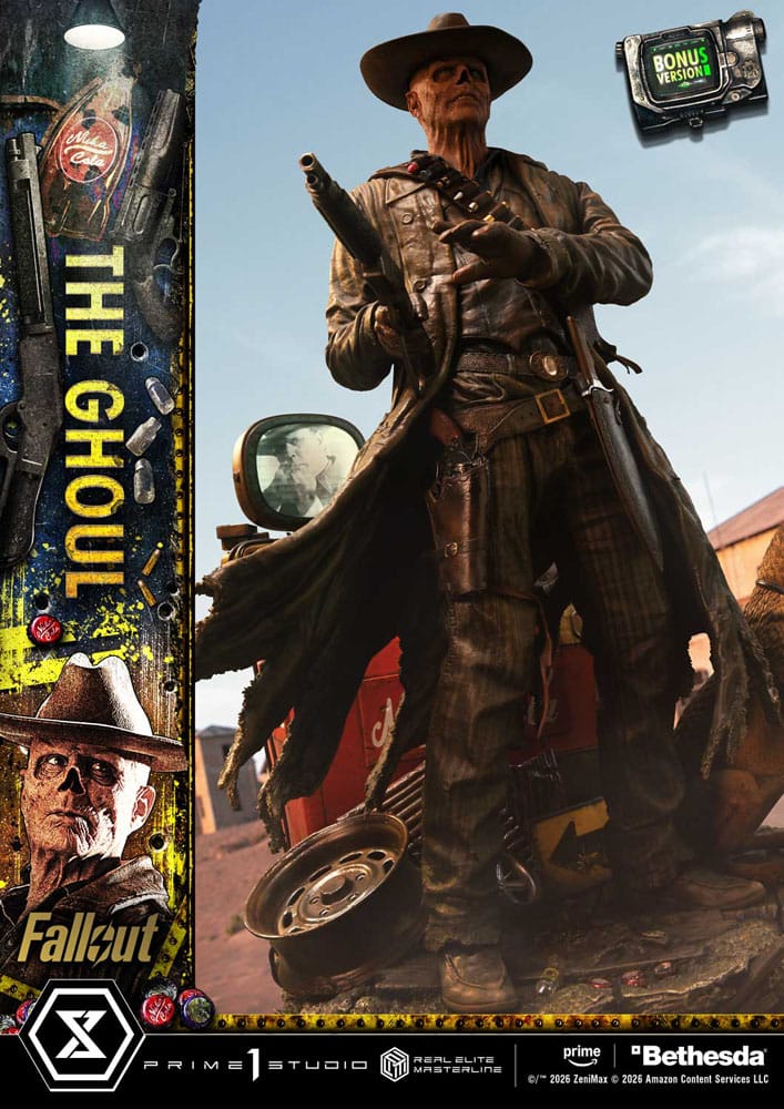 PRIME 1 - Fallout (TV Series) Real Elite Masterline Series Statue 1/4 The Ghoul DX Bonus Version