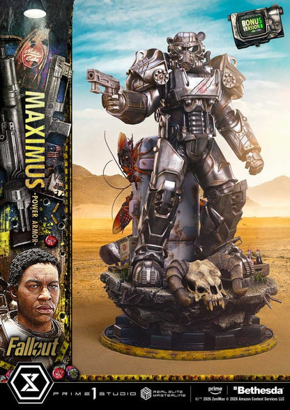 PRIME 1  - Fallout Real Elite Masterline Statue 1/4 Maximus Power Armor DX Bonus Version