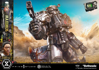 PRIME 1  - Fallout Real Elite Masterline Statue 1/4 Maximus Power Armor DX Bonus Version