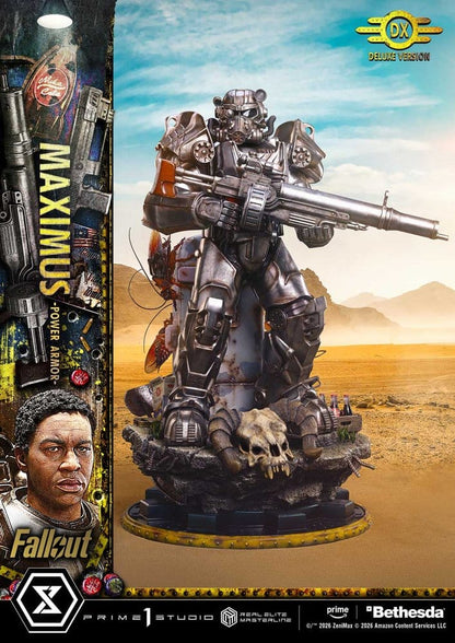 PRIME 1  - Fallout Real Elite Masterline Statue 1/4 Maximus Power Armor DX Bonus Version