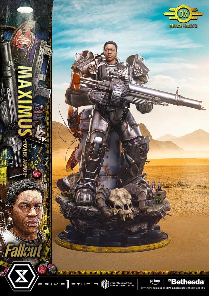 PRIME 1  - Fallout Real Elite Masterline Statue 1/4 Maximus Power Armor DX Bonus Version