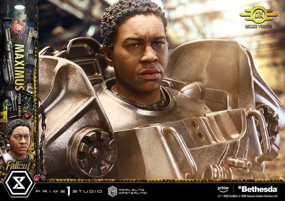 PRIME 1  - Fallout Real Elite Masterline Statue 1/4 Maximus Power Armor DX Bonus Version