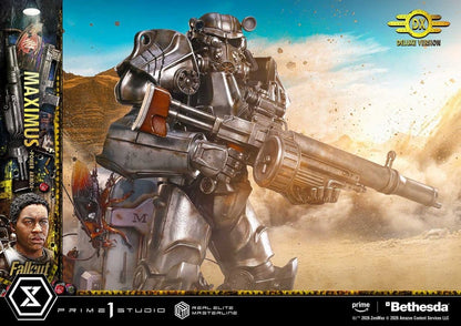 PRIME 1  - Fallout Real Elite Masterline Statue 1/4 Maximus Power Armor DX Bonus Version
