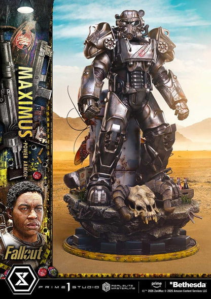 PRIME 1  - Fallout Real Elite Masterline Statue 1/4 Maximus Power Armor DX Bonus Version