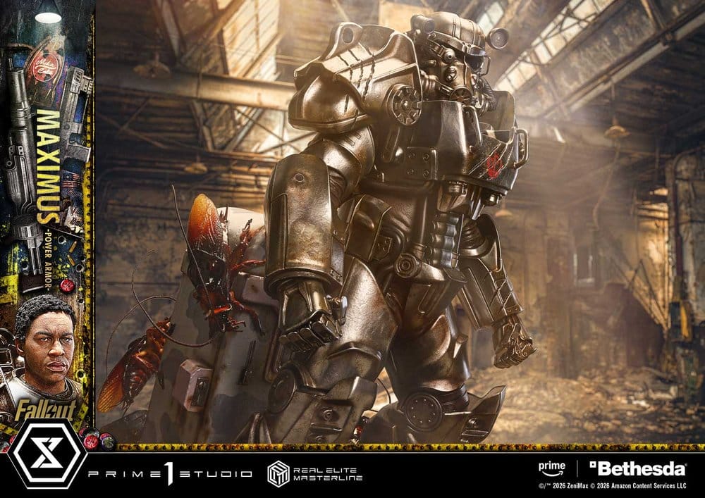 PRIME 1  - Fallout Real Elite Masterline Statue 1/4 Maximus Power Armor DX Bonus Version
