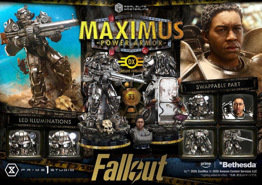 PRIME 1  - Fallout Real Elite Masterline Statue 1/4 Maximus Power Armor DX Bonus Version