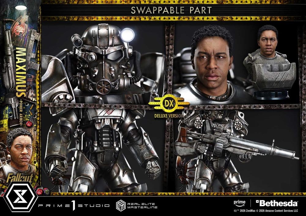 PRIME 1  - Fallout Real Elite Masterline Statue 1/4 Maximus Power Armor DX Bonus Version