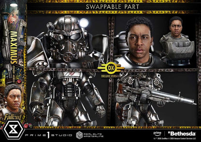 PRIME 1  - Fallout Real Elite Masterline Statue 1/4 Maximus Power Armor DX Bonus Version