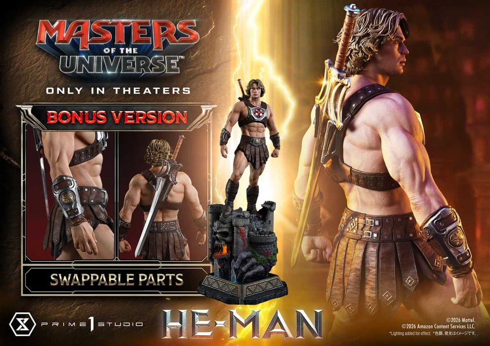 PRIME 1 - Masters of the Universe (2026 Film) Real Elite Masterline Series Statue 1/3 He-Man DX Bonus Version