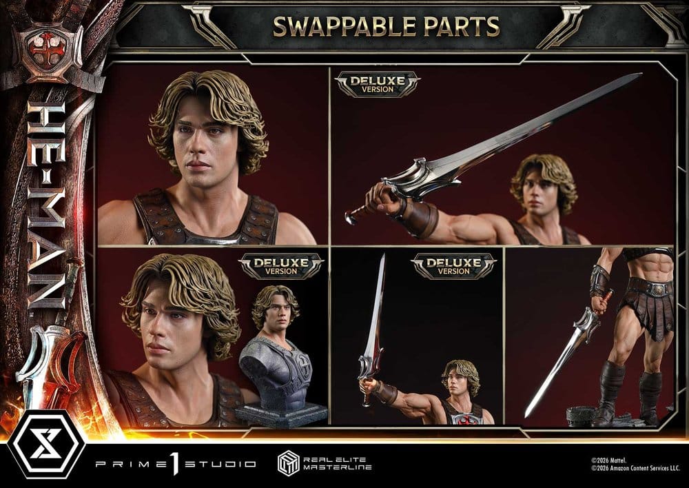 PRIME 1 - Masters of the Universe (2026 Film) Real Elite Masterline Series Statue 1/3 He-Man DX Bonus Version