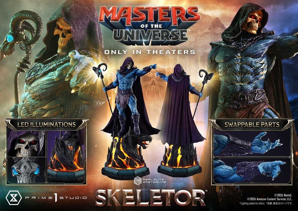 PRIME 1 - Masters of the Universe (2026 Film) Real Elite Masterline Series Statue 1/3 Skeletor Bonus Version