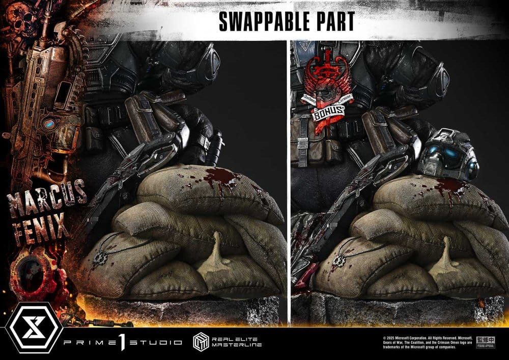 PRIME 1 - Gears of War: Reloaded Real Elite Masterline Series Statue 1/3 Marcus Fenix Ultimate Bonus Version