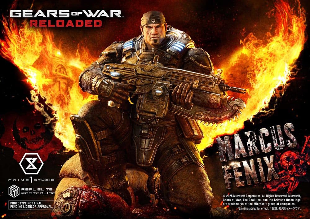 PRIME 1 - Gears of War: Reloaded Real Elite Masterline Series Statue 1/3 Marcus Fenix Ultimate Bonus Version