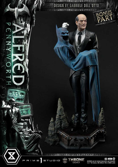 PRIME 1 STUDIOS - Dc Comics - Thrones Legacy Series Statue Alfred Pennyworth (Batman Comics) Bonus Ver