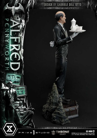 PRIME 1 STUDIOS - Dc Comics - Thrones Legacy Series Statue Alfred Pennyworth (Batman Comics) Bonus Ver