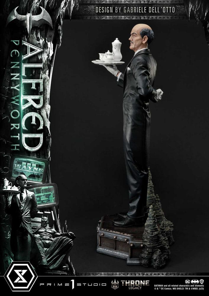 PRIME 1 STUDIOS - Dc Comics - Thrones Legacy Series Statue Alfred Pennyworth (Batman Comics) Bonus Ver