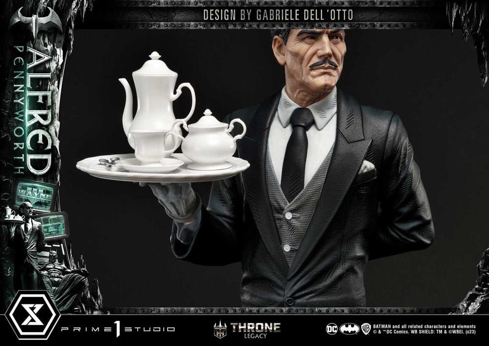 PRIME 1 STUDIOS - Dc Comics - Thrones Legacy Series Statue Alfred Pennyworth (Batman Comics) Bonus Ver