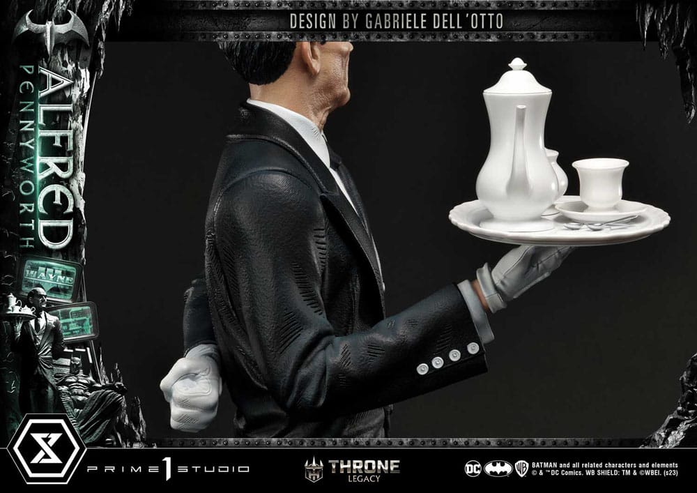 PRIME 1 STUDIOS - Dc Comics - Thrones Legacy Series Statue Alfred Pennyworth (Batman Comics) Bonus Ver