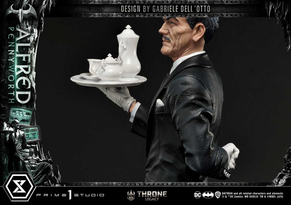 PRIME 1 STUDIOS - Dc Comics - Thrones Legacy Series Statue Alfred Pennyworth (Batman Comics) Bonus Ver