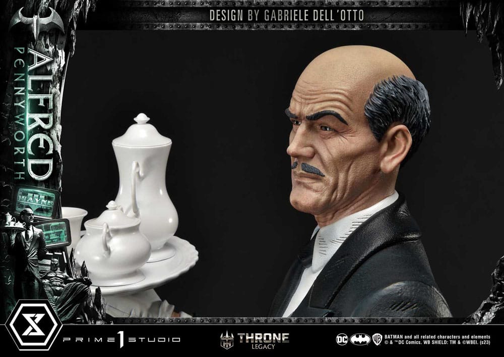 PRIME 1 STUDIOS - Dc Comics - Thrones Legacy Series Statue Alfred Pennyworth (Batman Comics) Bonus Ver