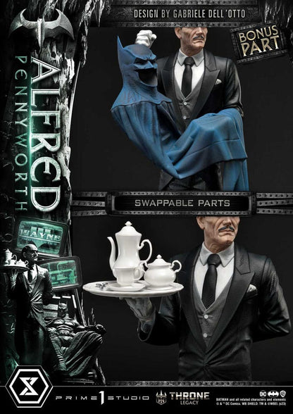 PRIME 1 STUDIOS - Dc Comics - Thrones Legacy Series Statue Alfred Pennyworth (Batman Comics) Bonus Ver