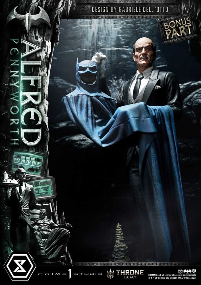 PRIME 1 STUDIOS - Dc Comics - Thrones Legacy Series Statue Alfred Pennyworth (Batman Comics) Bonus Ver