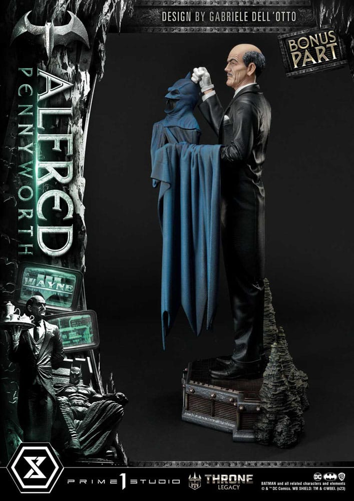 PRIME 1 STUDIOS - Dc Comics - Thrones Legacy Series Statue Alfred Pennyworth (Batman Comics) Bonus Ver