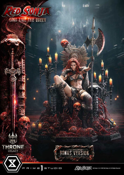 PRIME 1 - Red Sonja Throne Legacy Collection Statue Statue 1/3 Red Sonja: Long Live the Queen Bonus Version