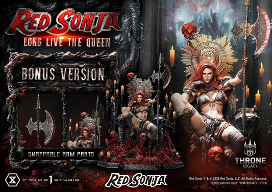 PRIME 1 - Red Sonja Throne Legacy Collection Statue Statue 1/3 Red Sonja: Long Live the Queen Bonus Version