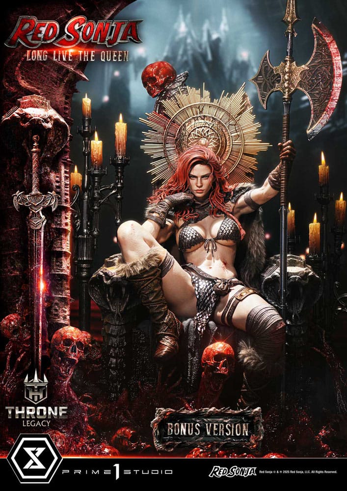 PRIME 1 - Red Sonja Throne Legacy Collection Statue Statue 1/3 Red Sonja: Long Live the Queen Bonus Version