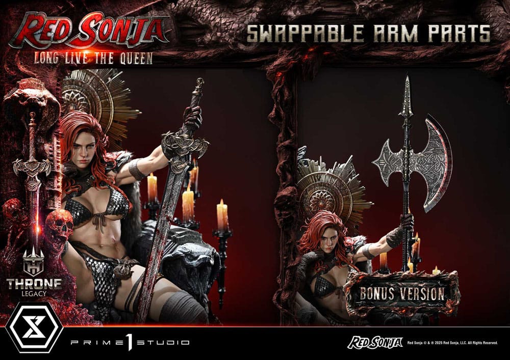 PRIME 1 - Red Sonja Throne Legacy Collection Statue Statue 1/3 Red Sonja: Long Live the Queen Bonus Version