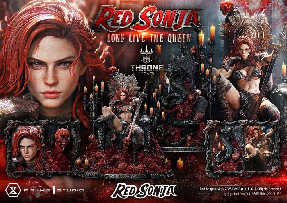 PRIME 1 - Red Sonja Throne Legacy Collection Statue Statue 1/3 Red Sonja: Long Live the Queen Bonus Version