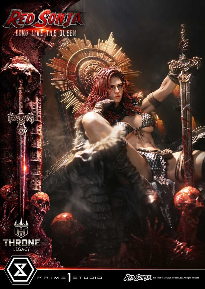 PRIME 1 - Red Sonja Throne Legacy Collection Statue Statue 1/3 Red Sonja: Long Live the Queen Bonus Version