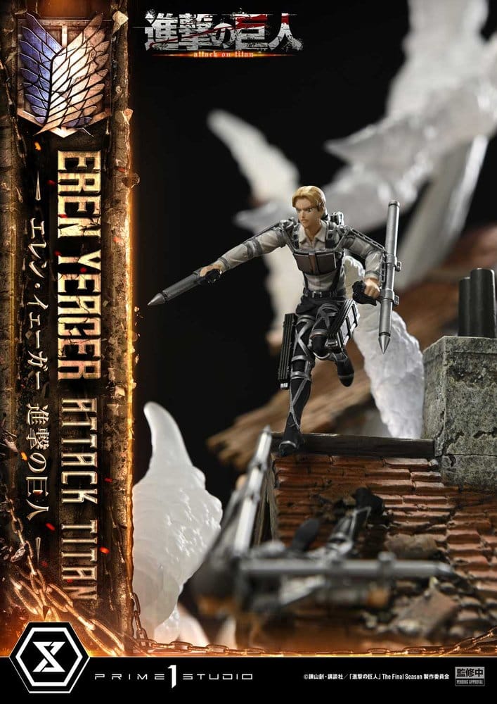 PRIME 1 - Attack on Titan (TV animation) Ultimate Diorama Masterline Statue Eren Yeager Attack Titan Bonus Version