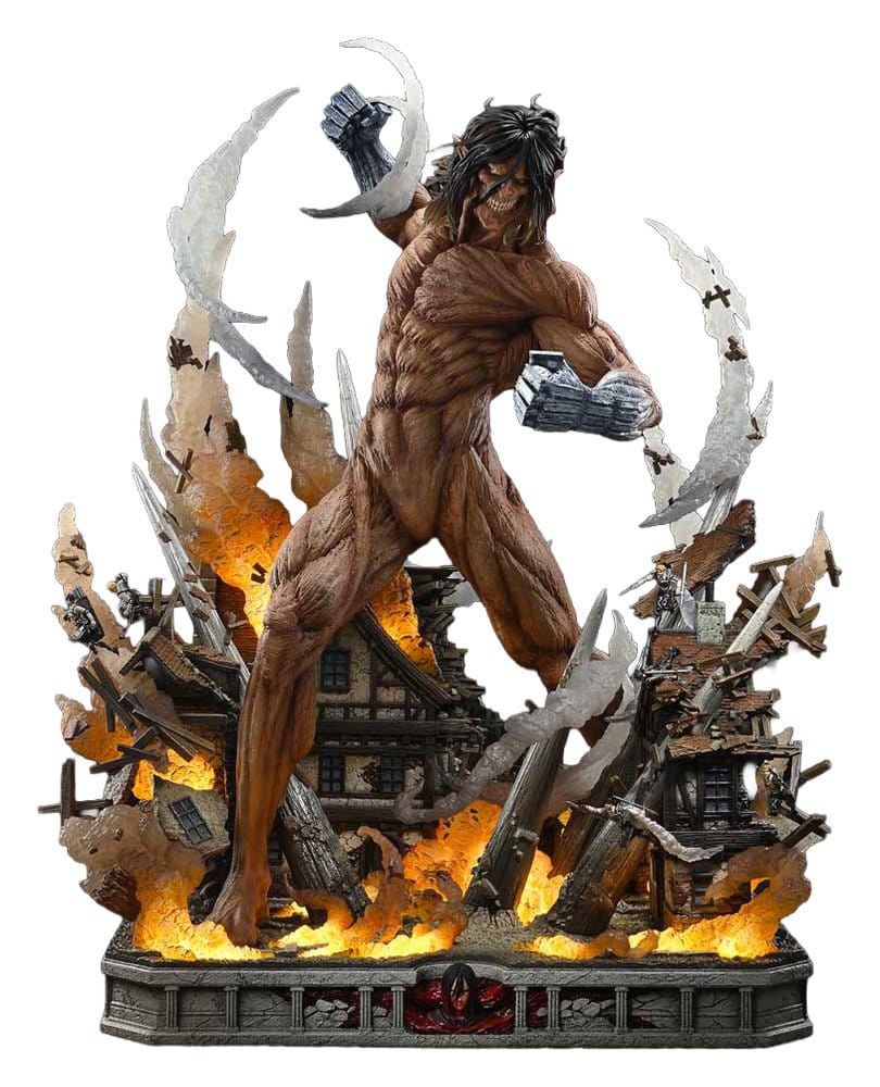 PRIME 1 - Attack on Titan (TV animation) Ultimate Diorama Masterline Statue Eren Yeager Attack Titan Bonus Version