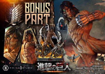 PRIME 1 - Attack on Titan (TV animation) Ultimate Diorama Masterline Statue Eren Yeager Attack Titan Bonus Version